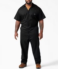 Dickies Mens Short Sleeve Coveralls Work Wear Uniform - flex - Sm Short