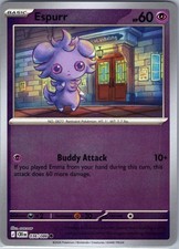 Espurr 036/086 Common Chaos Rising Pokemon Reverse Holo Near Mint