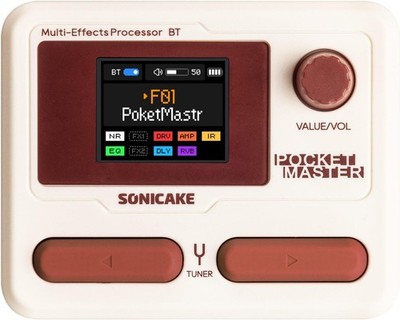 Sonicake Pocket White Master Electric Guitar Multi-Effects Processor NEW