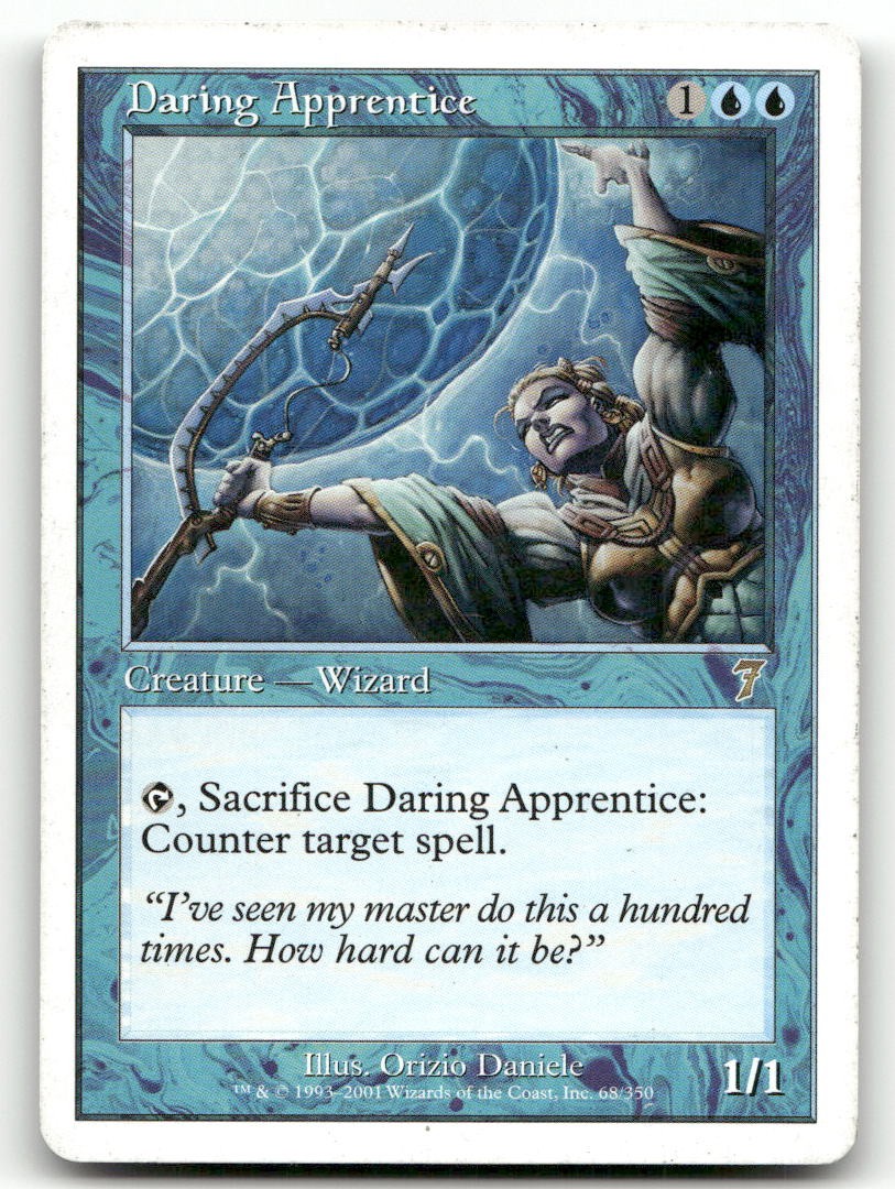 Daring Apprentice #68 (HP) 7th Edition 7ED Magic MTG