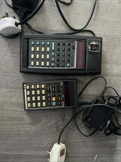 HP 35 Scientific Handheld Calculators LED Display Power Cord Set of 2