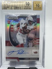 2020 Prizm DP James Robinson Rookie Auto— Red Prizm #238 BGS 10/10