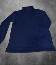 VTG Patagonia Capilene 1/4 Zip Pullover Jacket Mens Large Navy Blue Made in USA