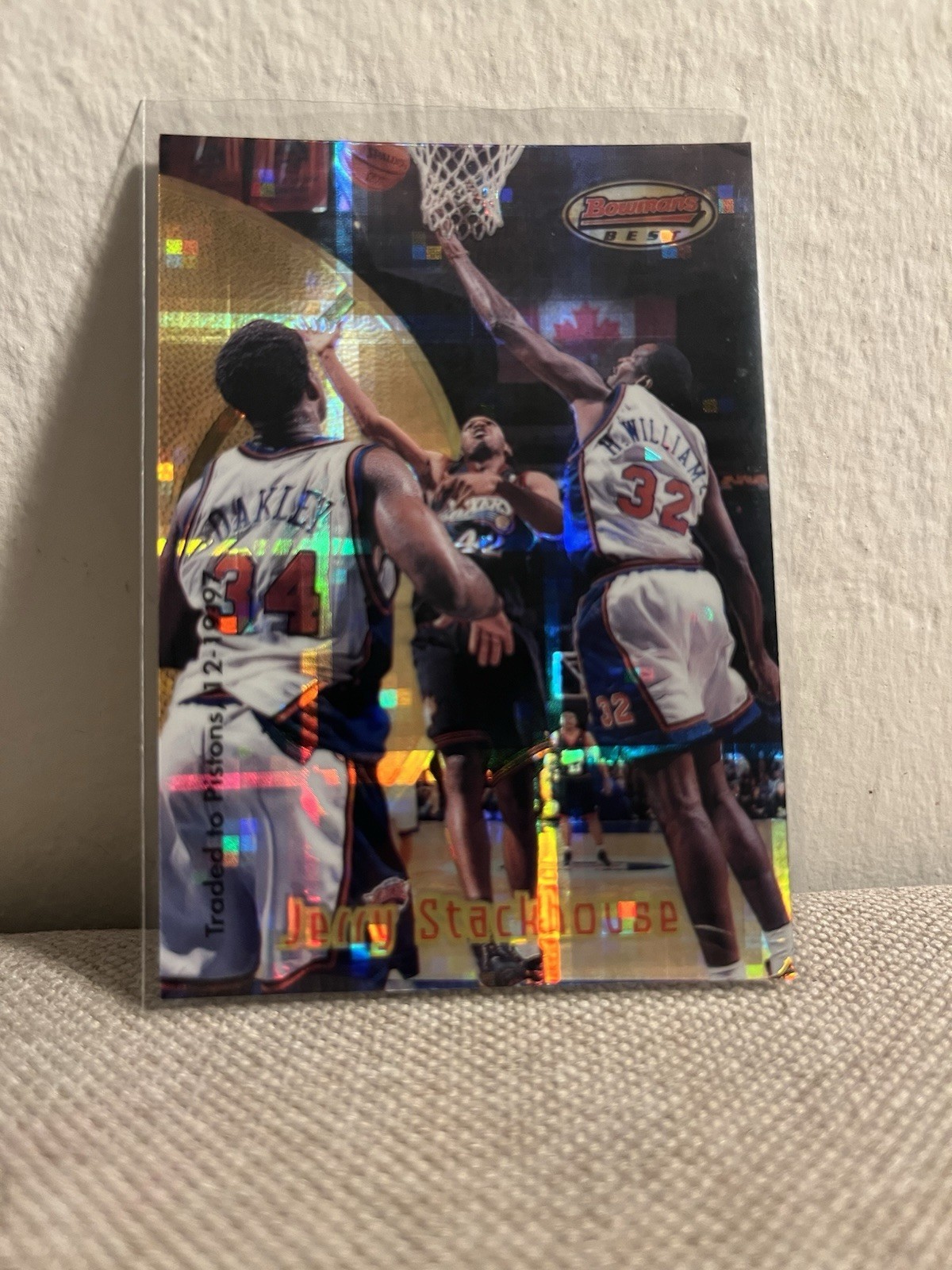 1997-98 Bowman's Best - Jerry Stackhouse #61 Atomic Refractor