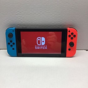 Nintendo Switch HAC-001(-01) Red/Blue Joy-Con Tested Working Console