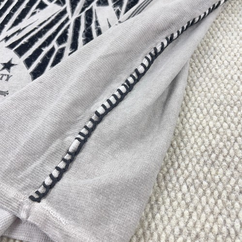 Raw State Shirt Men XXL Gray Thermal Waffle Knit Redemption Premium Adult * - Picture 11 of 18