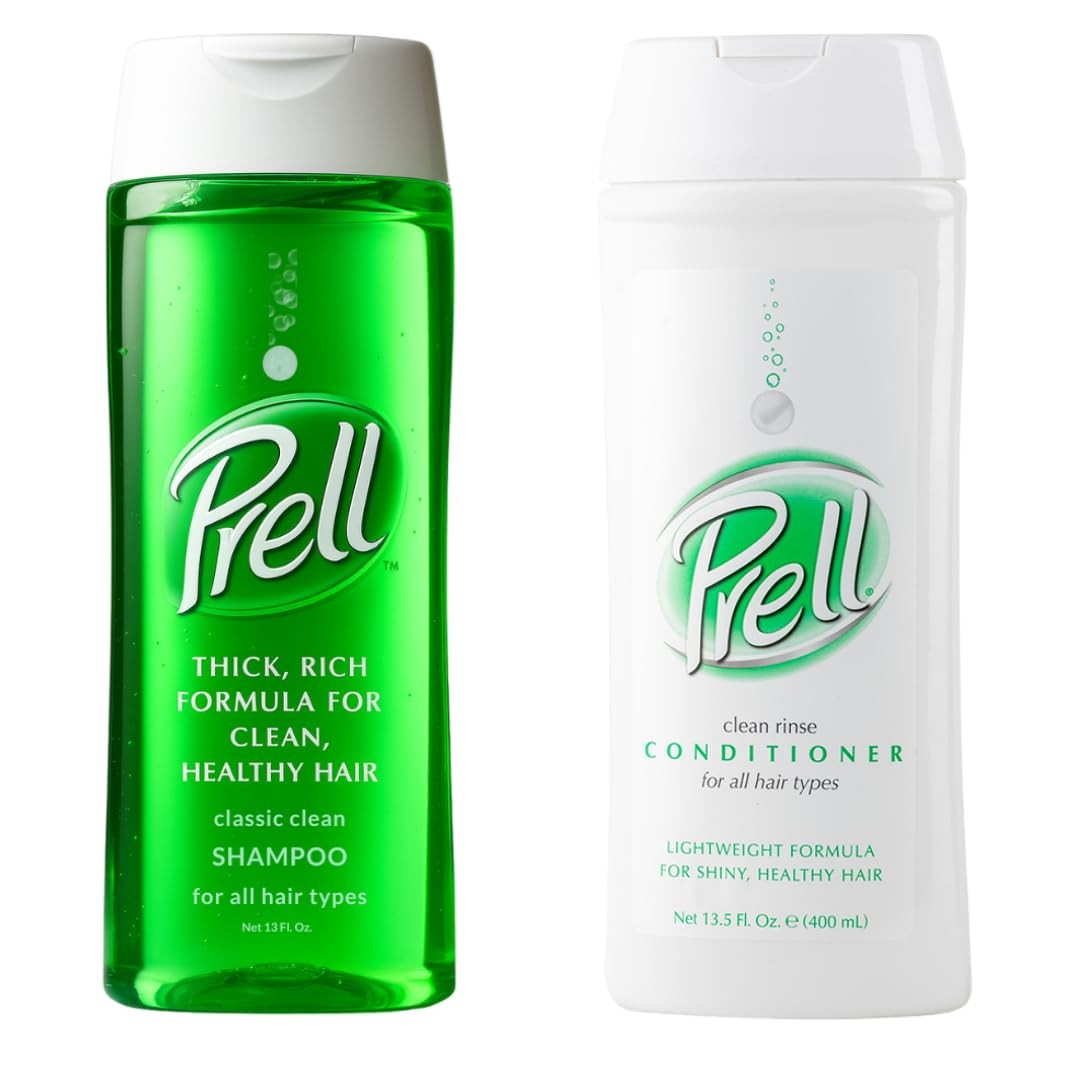 Prell 2-in-1 Shampoo & Conditioner – Classic Clean 6.75 Fl Oz (Pack of 2)