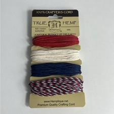 Hemptique Hemp Cord 20lb 120'-Americana HC20AMER