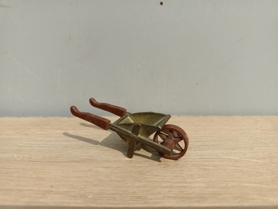Figur Kinder Metall Transportmittel Schubkarre 