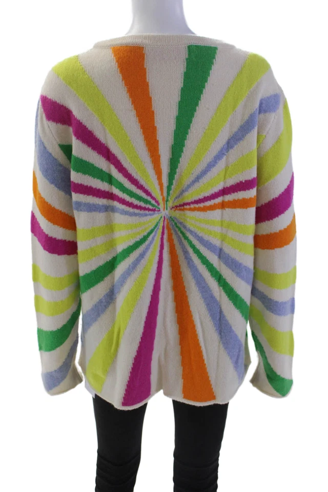 Suéter de cachemir The Elder Statesman para mujer Daisy Ray blanco talla múltiple mediana Foto 3 de 4