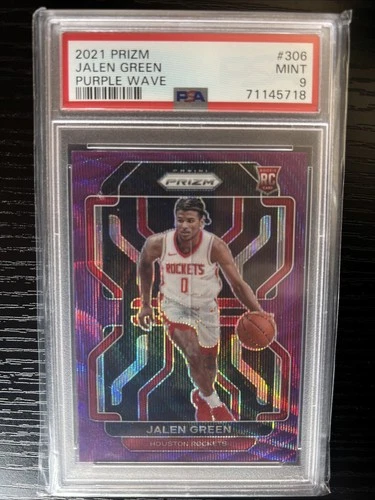 2021-22 Panini Prizm - Jalen Green #306 Purple Wave Prizm (RC)