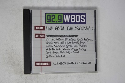 92.9 Wbos Live From the Archives 2 CD Various Artists