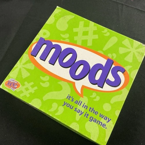 MOODS Board Game 100% COMPLETE Family Adult 2000 Hasbro Party Vintage Rare