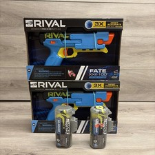 2 NERF Rival Fate XXII-100 Blasters, 3X Accu-Rounds, Spring Action, Battling