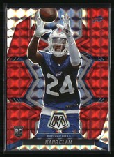 2022 Panini Mosaic Rookies Red Mosaic Prizm Kaiir Elam #373 Rookie RC