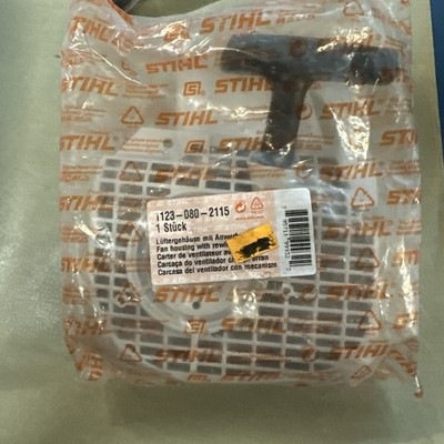 STIHL 1123 080 2115 Fan housing with rewind starter fits MS 250 OEM