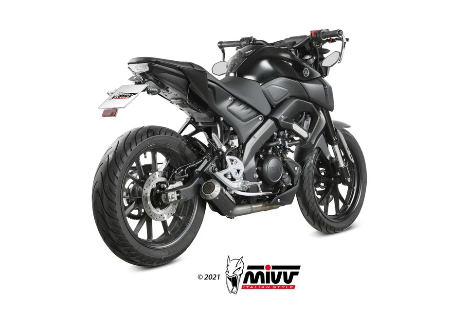 SCARICO Completo MIVV MK3 Carbonio YAMAHA MT-125 20 24 YAMAHA YZF R 125 19 24 - Immagine 2 di 4