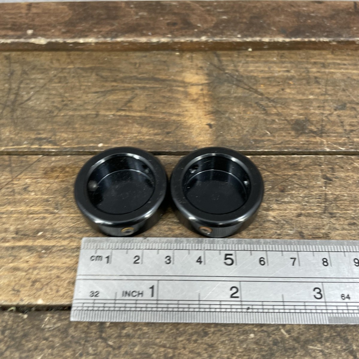 Odyssey BMX Handlebar Bar End Plugs Black Alloy 22.42mm Pair Caps