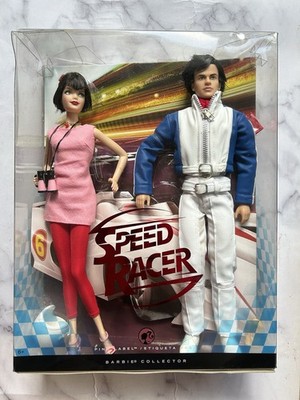 Mattel 2007 Pink Label Speed Racer And Trixie Barbie Collector Doll Gift  Set