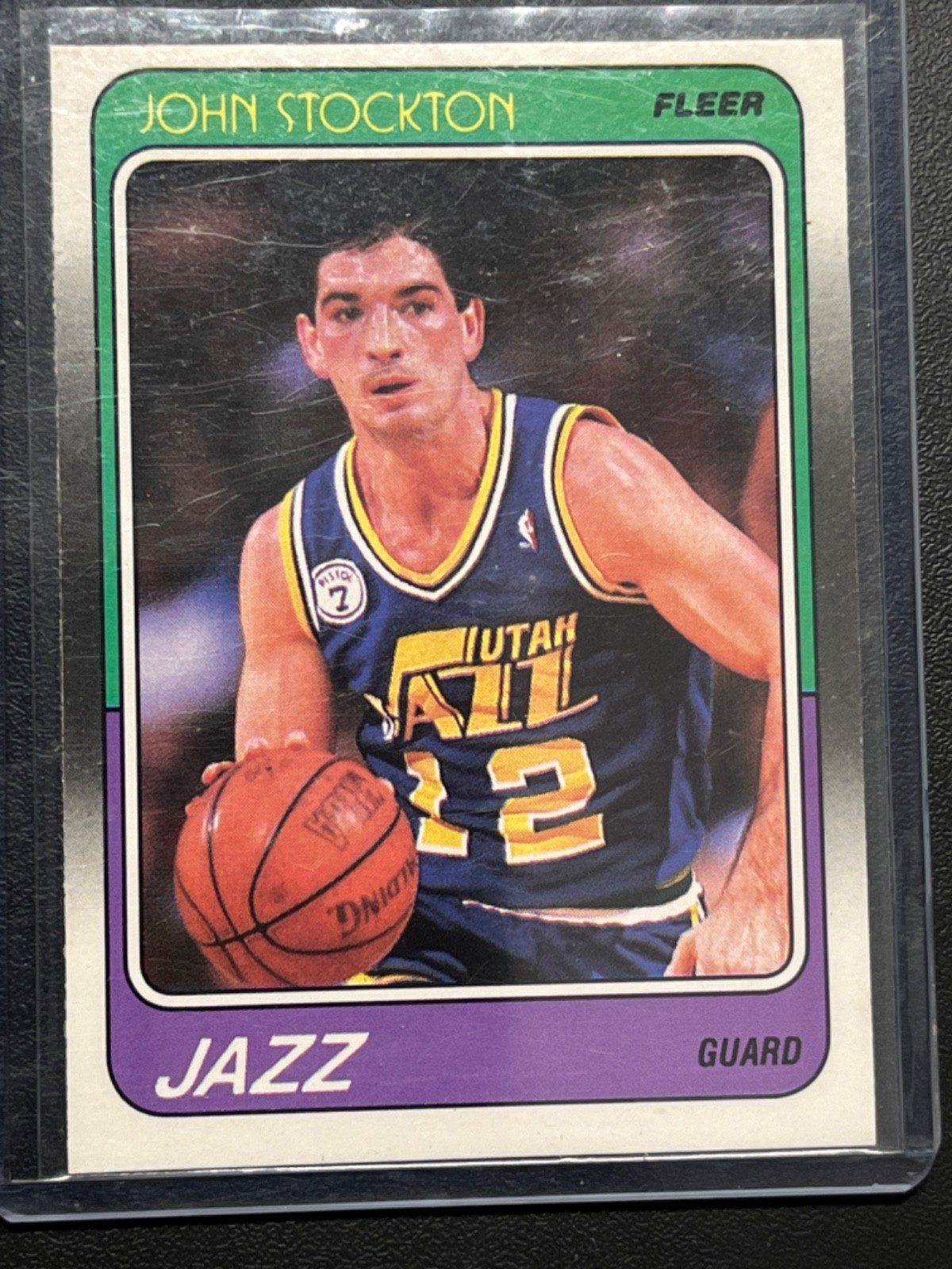 1988-89 Fleer Basketball John Stockton #115 - Utah Jazz Rookie Rc