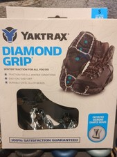 Yaktrax Diamond Grip Winter Traction Cleats Size Small M 5-6 W 5-7 New In Box