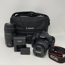 Canon EOS Rebel T7 24.1MP Digital Camera Bundle with 18-55mm 75-300mm Lenses