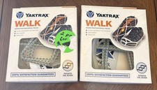 Yaktrax Walk 2 Pair Winter Traction Hiking Cleats for Snow Ice Rock -S