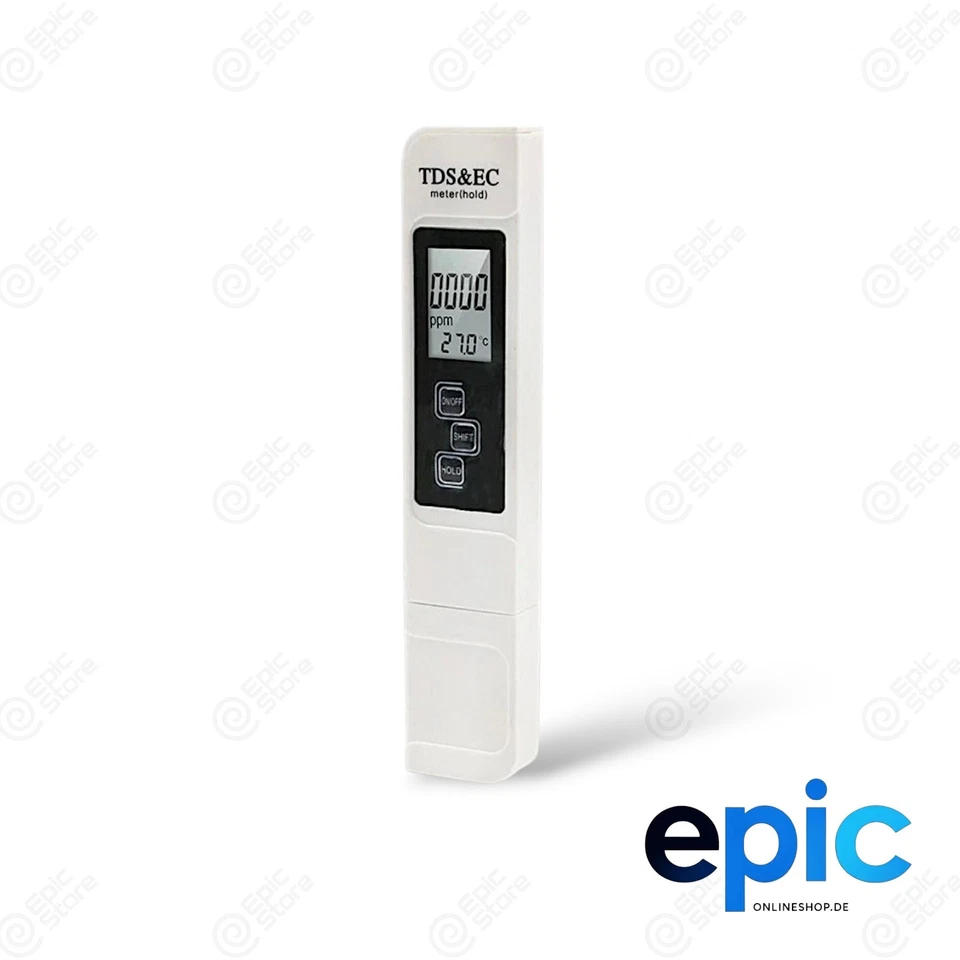 3in1 TDS/EC/TEMP Tester Wasserprüfung Wassertester für Trinkwasser Aquarien - Bild 2 von 4