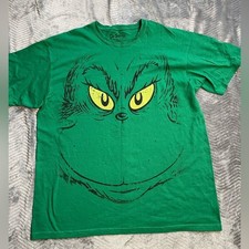 The Grinch Tee Shirt XL Adult Unisex by Hybrid Apparel Short Sleeve Green