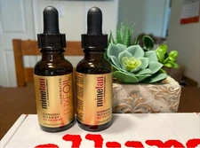 Lot 2 MineTan Illuminating LuxeOil Self Tan Drops for Face & Body 0.8 oz *read