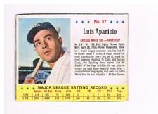 1963 Post #37 Luis Aparicio (White Sox) Hand-Cut