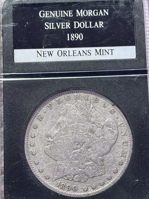 1890 O Slabbed Morgan Dollar