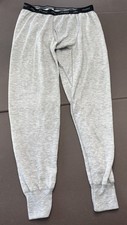 Coldpruf Base Layer Pants Mens Large Gray Leggings merino Wool Thermal Winter