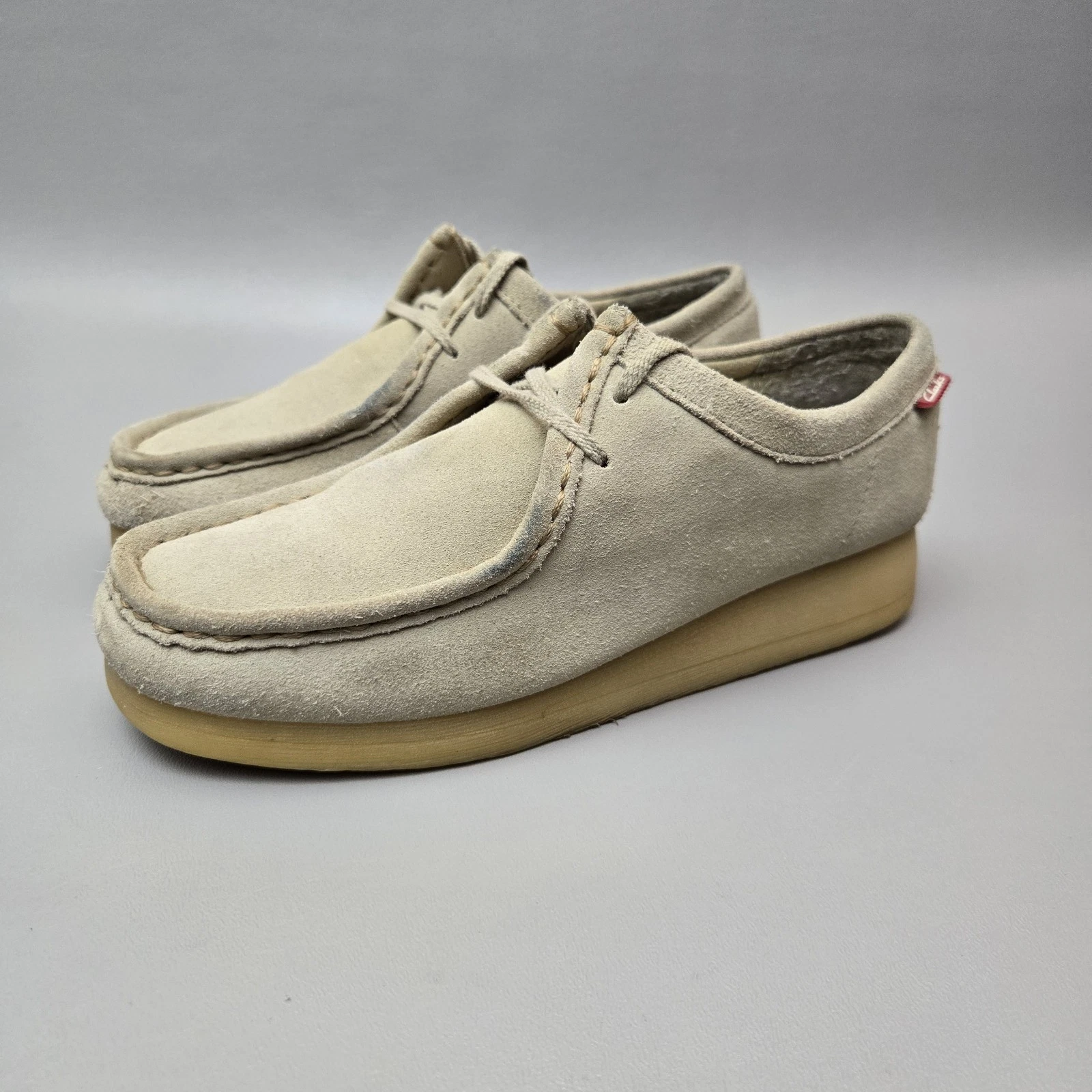 Scarpe Oxford Clarks Collection Padmora donna 7 M beige pelle scamosciata mocassino