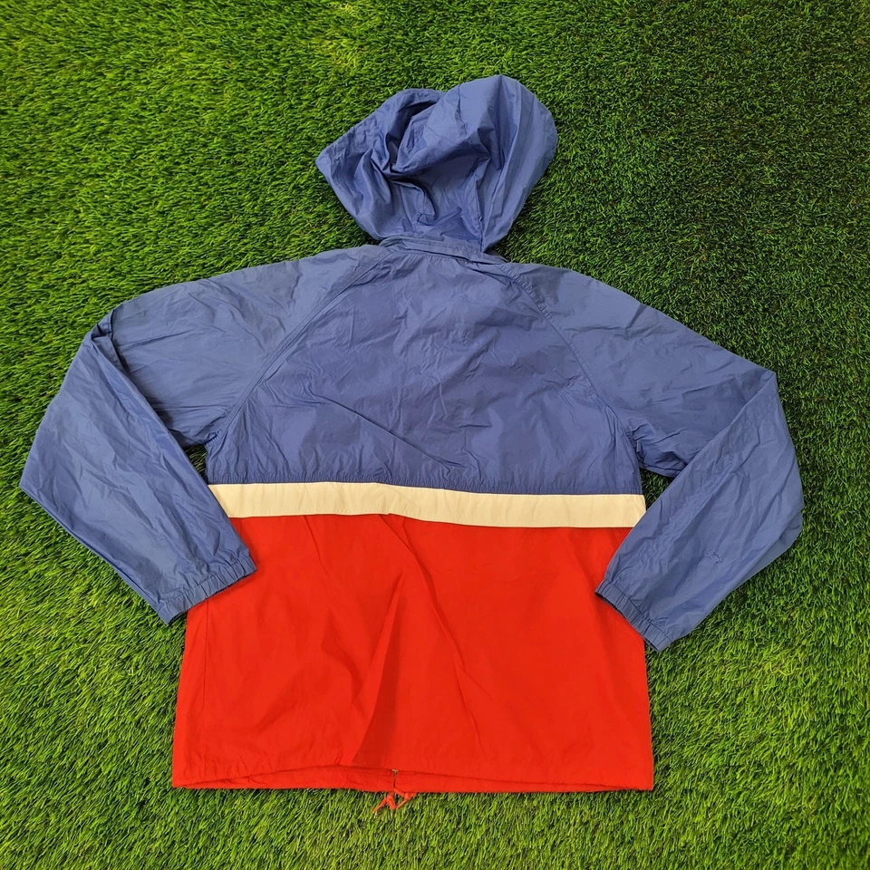 Chaqueta cortavientos Woolrich vintage años 80 cremallera M/L 23x27 holgada Foto 2 de 4