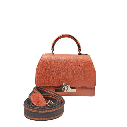 Moynat Rejane BB Shoulder Bag Calfskin Peach Preloved Luxury Handbag