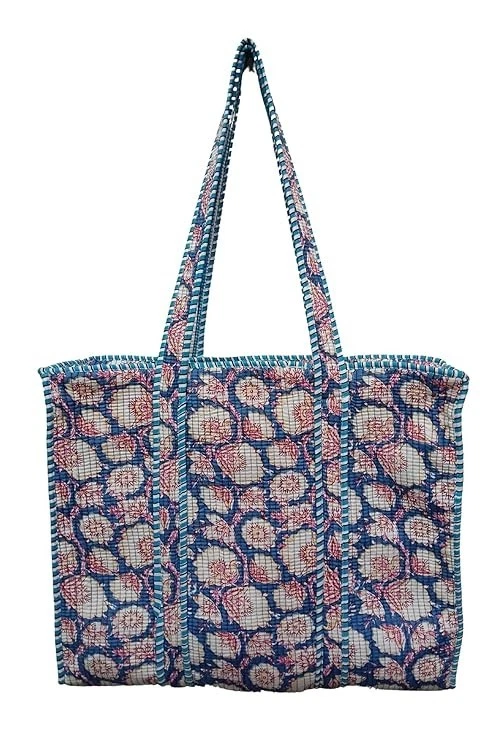 The Collection Royal Patchwork Borsa A Tracolla In Cotone – Stile Bohémien – Nero-Viola – 35,6x33 Cm – Fatto In Nepal - 3