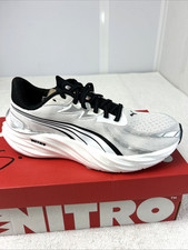Puma Velocity Nitro 4 Running Shoes Puma White/Black/Silver Women 9.5 New in Box