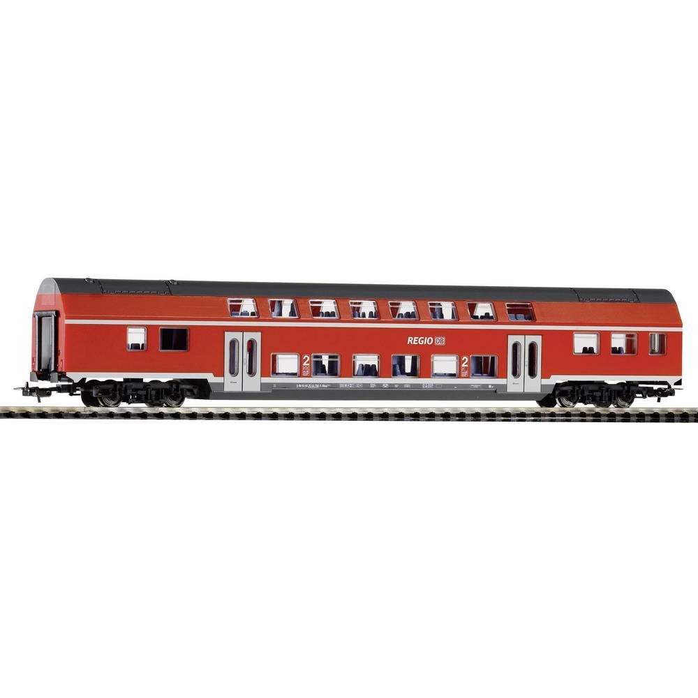 Voiture à 2 étages Piko H0 57620 avec aménagement intérieur détaillé