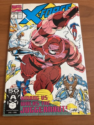 Marvel Comics X-Force #3 50 Years Of Captain America Juggernaut