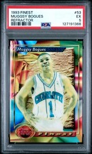 1993 FINEST REFRACTOR #53 MUGGSY BOGUES PSA 5