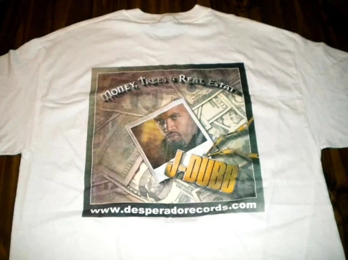 J Dubb Money Trees & Real Estate Shirt Sz Large Rap Vintage vintage concert t-shirt, vintage, size L, single stitch, B+ condition