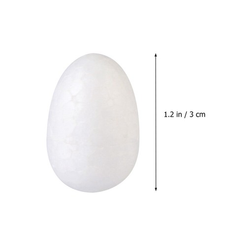White Polystyrene Eggs Party Favor Supplies Fake Eggs Plain Unpainted Eggs - Picture 10 of 11