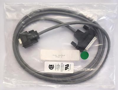 New 6 ft. DB25-M to DB9-F Null Modem 3 Conductor RS-232-C Interface Cable!