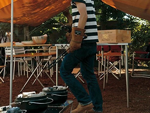 Guantes laterales Snow Peak Fire UG-023BR marrón herramienta barbacoa exterior 12890 IMPORTACIÓN DE JAPÓN Foto 2 de 2