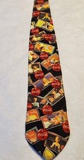 Rare Coca Cola Neck Tie Featuring 1930s Coca Cola Girl Ads 100% Silk Made in USA