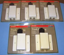 LOT of (5) Edison Cooper E4909 Track Lighting Power Jack Connector & Cover *NEW*