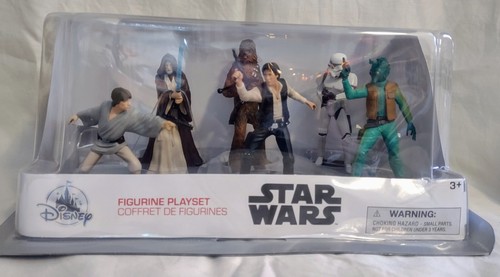 Disney Star Wars Figurine Cantina Playset 6 Piece NIB Obi-Wan Luke Han Solo - 第 1/5 張圖片