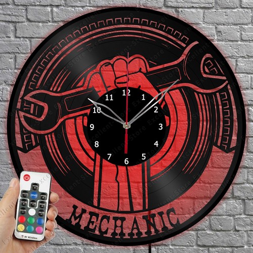LED Vinyl Clock Mechanic LED Light Vinyl Record Wall Clock Home Decor 1735 - 第 1/11 張圖片
