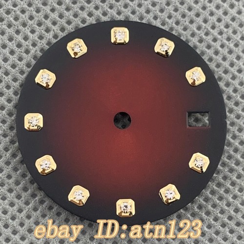 29mm Sterile balck blue green gray white watch dial fit NH35 Automatic movement - Picture 18 of 23